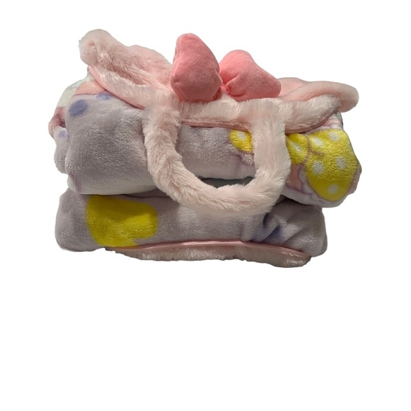Sanrio Pink My Melody Zip Up Travel Blanket in a Bag - Picture 6 of 6